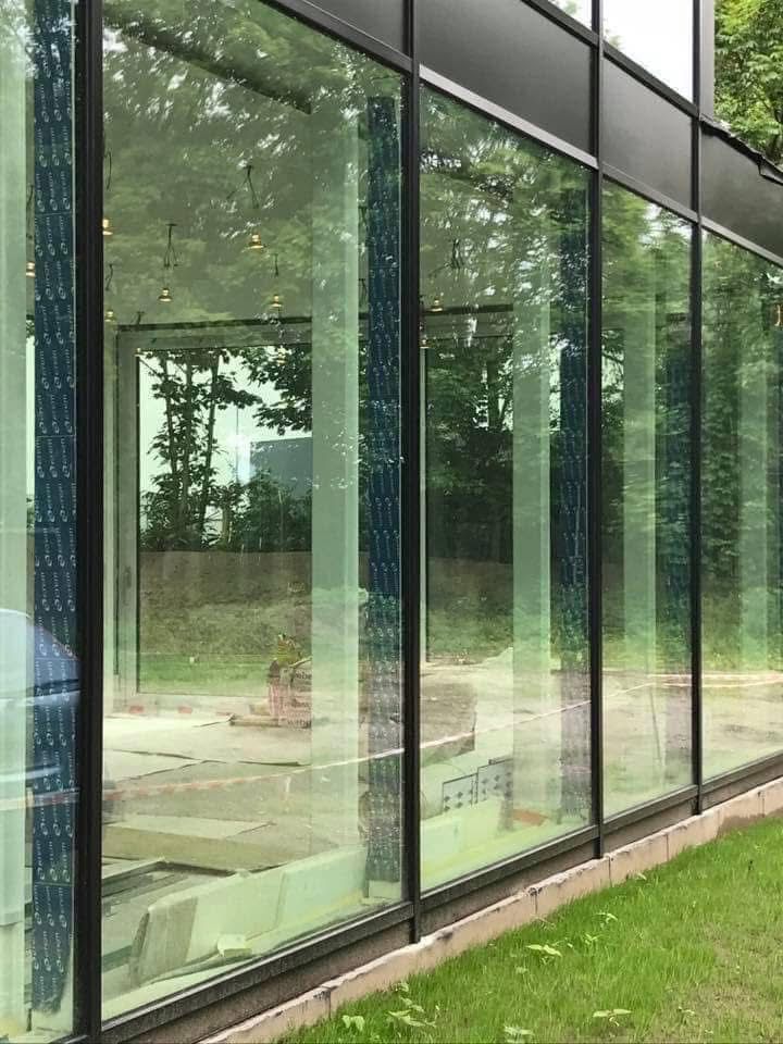 Glasgevel detail