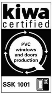 Kiwa certified — PVC windows and doors production (SSK 1001)